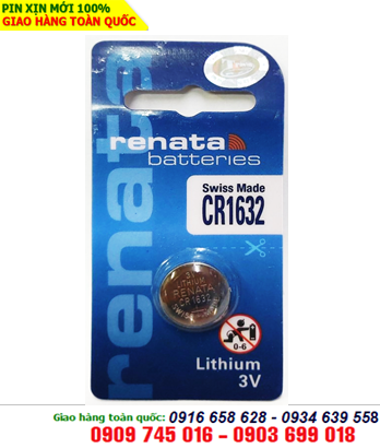  Renata CR1632; Pin Renata CR1632 lithium 3V chính hãng
